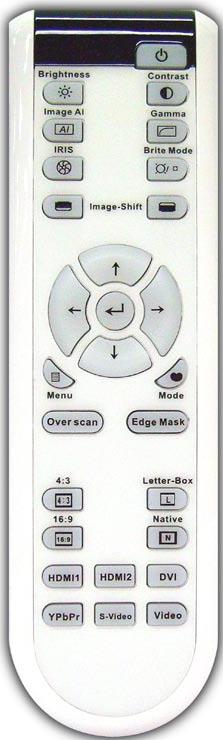 Brightness Image AI AIRIS Image-Shift Contrast Gamma Brite Mode Menu Mode Over scan Edge Mask 4:3 Letter-Box 16:9 Native HDMI1 HDMI2 DVI YPbPr S-Video Video