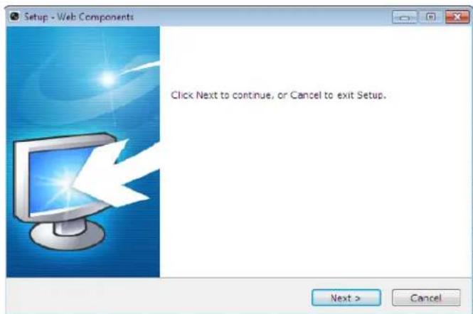 Setup - Web Components Click Next to continue, or Cancel to exit Setup. Next > Cancel