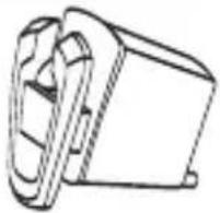 Line drawing of a mechanical component or housing, no text or symbols.