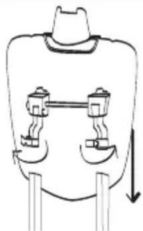 Simple line drawing of a mechanical or electrical component with no text, numbers, or symbols