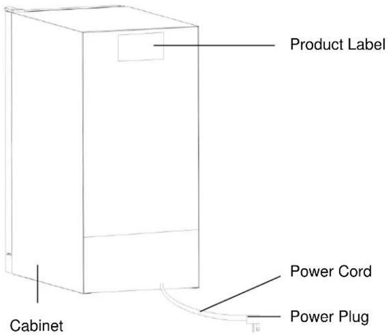 Product Label Cabinet Power Cord Power Plug