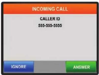 INCOMING CALL CALLER ID 555-555-5555 IGNORE ANSWER