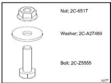 Nut; 2C-6517 Washer; 2C-A27469 Bolt; 2C-Z5555