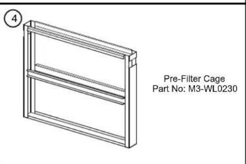 Pre-Filter Cage Part No: M3-WL0230