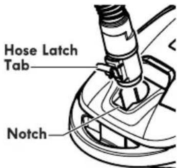 Hose Latch Tab Notch