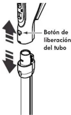 Botón de liberación del tubo
