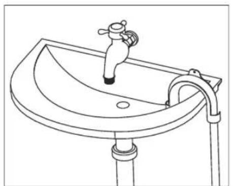 Equator EW-824-N - CONNECTING THE DRAIN HOSE - 1