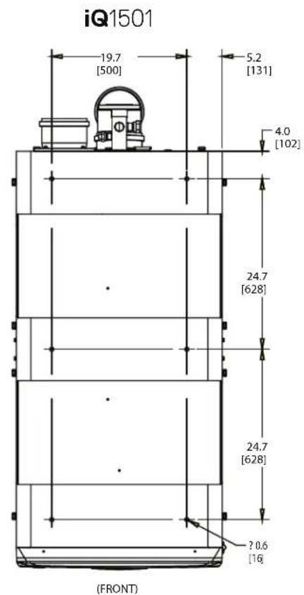 iQ1501 19.7 [500] 5.2 [131] 4.0 [102] 24.7 [628] 24.7 [628] ? 0.6 [16] (FRONT)
