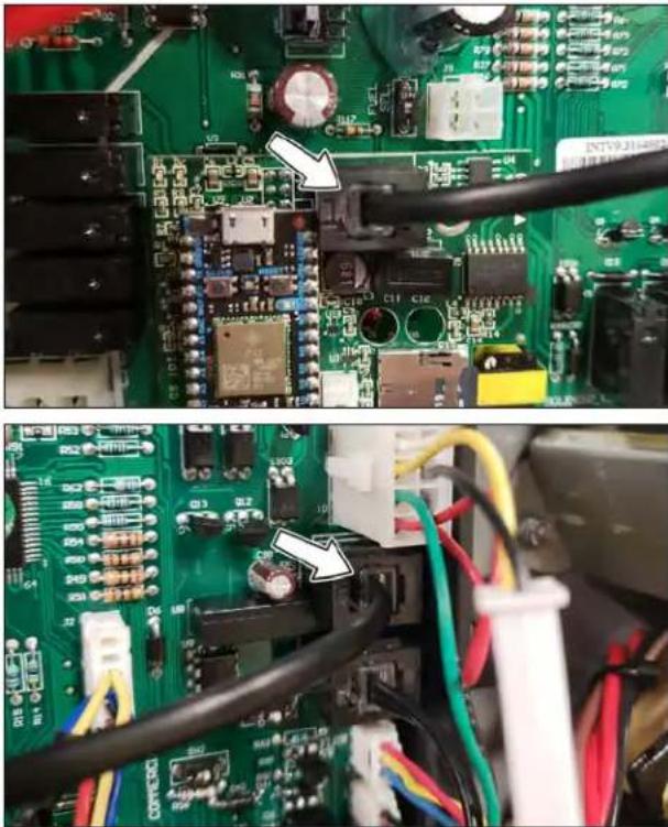 Close-up of a green printed circuit board with visible components and wiring, no readable text or symbols present.