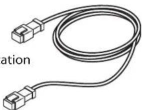 Line drawing of a coiled cable with two connectors (no text or symbols)