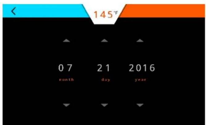 145°F 0 7 21 2016 month day year