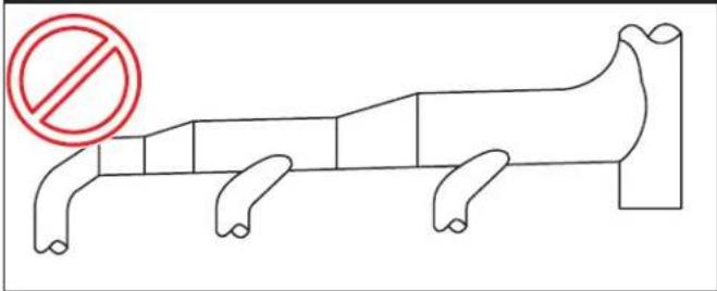 Diagram showing a dog-shaped structure with a red prohibition symbol above it