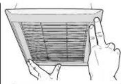 BROAN A80C - Install grille. - 2