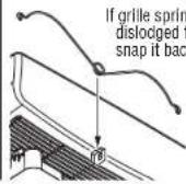 BROAN A80C - Install grille. - 3
