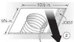 BROAN A80C - Remove old fan and prepare ceiling. - 1