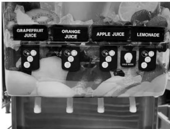 GRAPEFruit JUICE ORANGE JUICE APPLE JUICE LEMONADE FULL WATER