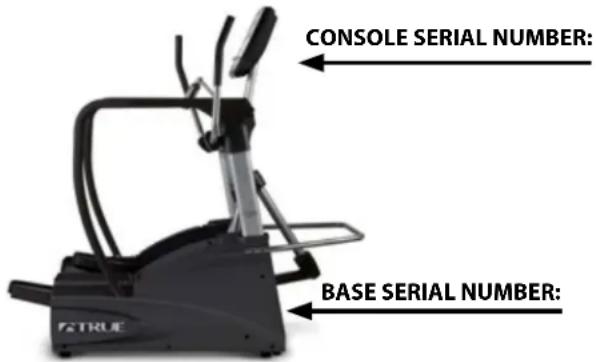 CONSOLE SERIAL NUMBER: BASE SERIAL NUMBER: