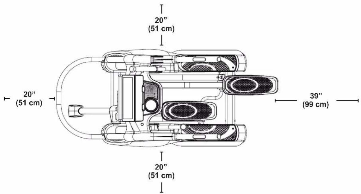 20" (51 cm) 20" (51 cm) 39" (99 cm)