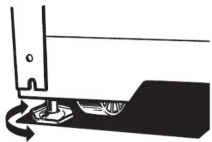 Pure mechanical diagram showing a lever and base assembly without any text, numbers, or symbols