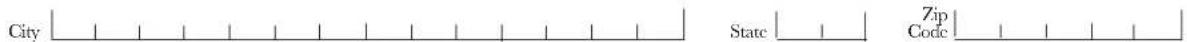 City State Zip Code