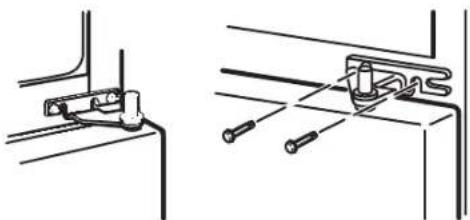 Technical line drawing showing two mechanical assembly configurations (no text or symbols)