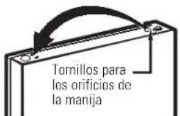 Tornillos para los orificios de la manija