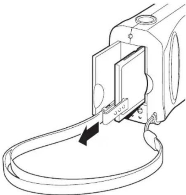 POLAROID PhotoMax PDC 1300 - To remove the memory card - 1