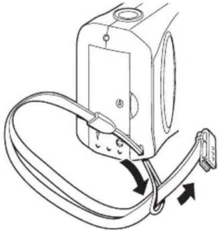 POLAROID PhotoMax PDC 1300 - Attaching the wrist strap - 1
