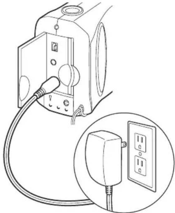 POLAROID PhotoMax PDC 1300 - To connect the AC adapter - 1