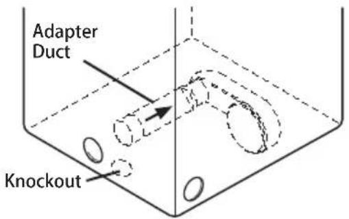 Adapter Duct Knockout