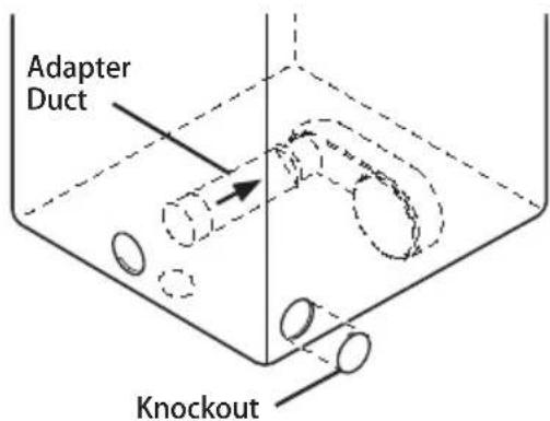 Adapter Duct Knockout