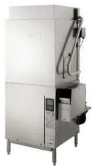 Exterior view of a stainless steel industrial machine with control panel and piping (no visible text or symbols)