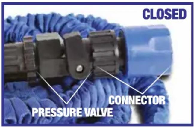 CLOSED PRESSURE VALVE CONNECTOR