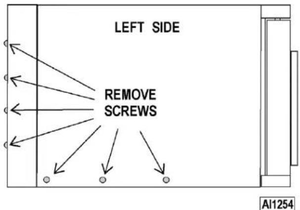 LEFT SIDE REMOVE SCREWS AI1254