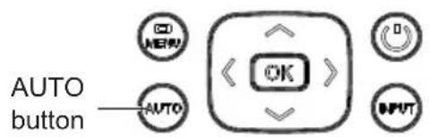 AUTO button OK AUTO OUTPUT