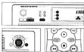 Technical diagram of a device control panel with labeled buttons and display cases