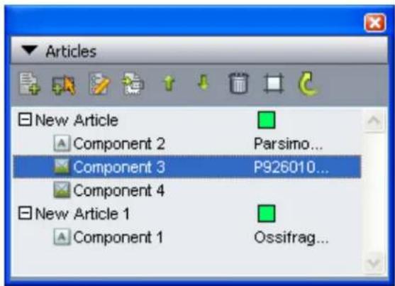 Articles New Article Component 2 Component 3 Parsimo... Component 4 P926010... New Article 1 Component 1 Ossifrag...