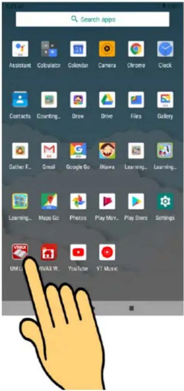 Search apps Assistant Calculator Calendar Camera Chrome Clock Contacts Counting... Draw Drive Files Gallery Gather F... Gmail Google Go iNawa Learning... Learning... Learning... Maps Go Photos Play Mov... Play Store Settings VIVAX UM L VIVAX W... YouTube YT Music