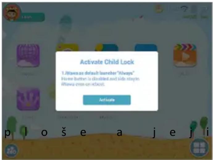 Vivax TPC-705 Kids - Child Lock (Rodičovský zámek) - 1