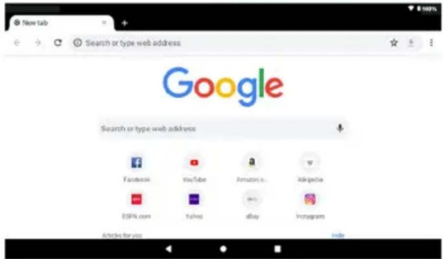 Google Search or type web address Facebook YouTube Amazon i... ESPN.com Yahoo eBay Instagram Articles for you Help