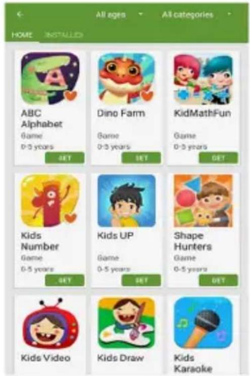 HOME INSTALLED ABC Alphabet Game 0-3 years SET Dino Farm Game 0-3 years SET KidMathFun Game 0-3 years GET Kids Number Game 0-5 years SET Kids UP Game 0-5 years SET Shape Hunters Game 0-5 years GET Kids Video Kids Draw Kids Karaoke