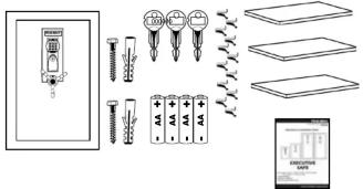 Diagram showing electrical components and wiring connections, including battery, switch, screw, and display panel