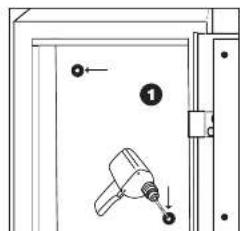 Technical diagram showing a mechanical assembly with labeled components and directional arrows