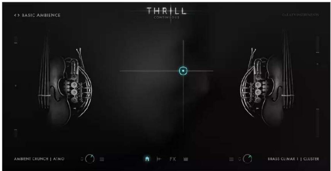 BASIC AMBIENCE THRILL CONTINUOUS GALAXY INSTRUMENTS AMBIENT CRUNCH | ATMO FX BRASS CLIMAX 1 | CLUSTER