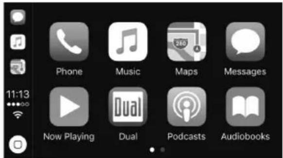 Phone Music Maps Messages Now Playing Dual Podcasts Audiobooks
