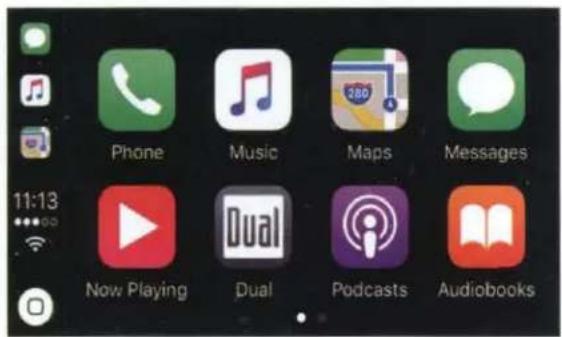 Phone Music Maps Messages Now Playing Dual Podcasts Audiobooks
