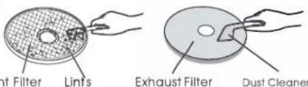 light Filter Lints Exhaust Filter Dust Cleaner