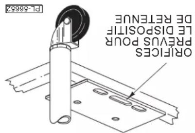 PL-56652 ORIFICES PREVUS POUR LE DISPOSITE DE RETENUE