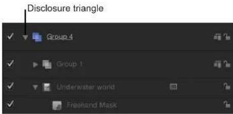 Disclosure triangle ✓ Group 4 ✓ Group 1 ✓ Underwater world ✓ Freeshand Mask