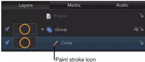 Layers Media Audio Project Group Circle Paint stroke icon